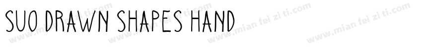 suo drawn shapes hand字体转换